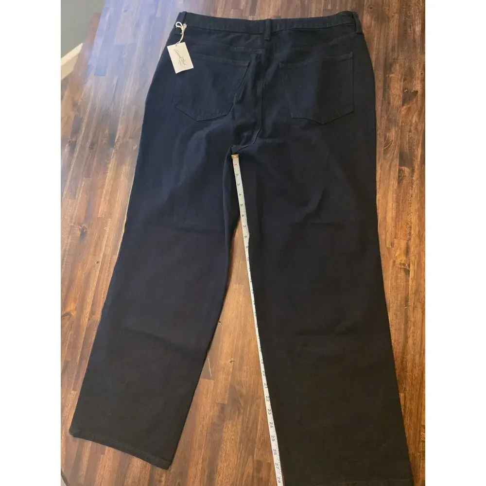 Universal Thread Women’s Highest-Rise Straight Leg Jeans Black Size 17 Regular - Picture 4 of 7